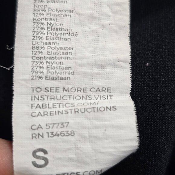 Fabletic Black Powerhold High Waist Mesh Active Leggings - Picture 8 of 11